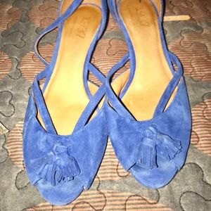 Beautiful Blue Leather Shoes